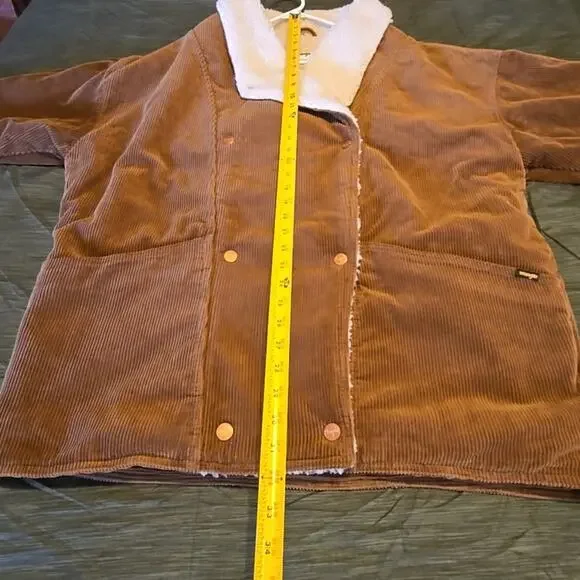Wrangler Corduroy Ranch Coat Women's Large Sherpa Lined - Picture 11 of 11